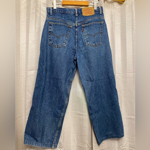Vintage 1990 Levi’s 501 Made in USA Jeans Hemmed Altered Button Fly Short Length - Picture 8 of 9